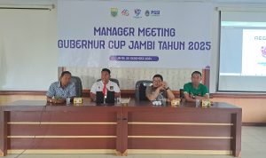 Manager Meeting Gubernur Cup Jambi tahun 2025