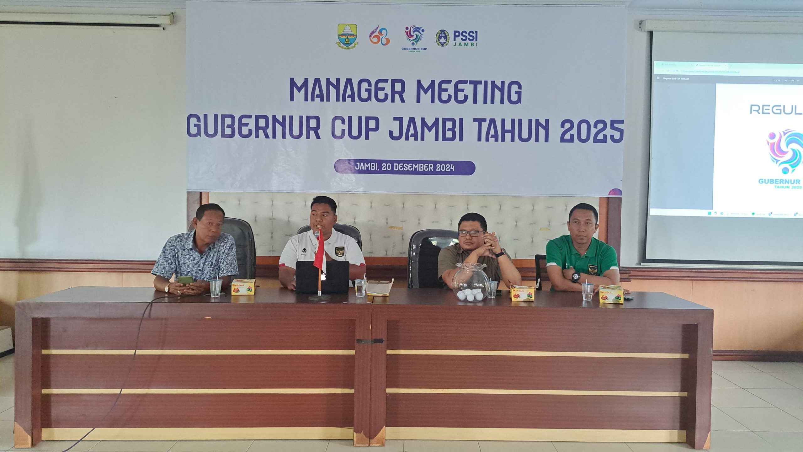 Manager Meeting Gubernur Cup Jambi tahun 2025