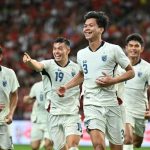 Timnas Thailand saat melawan Singapura